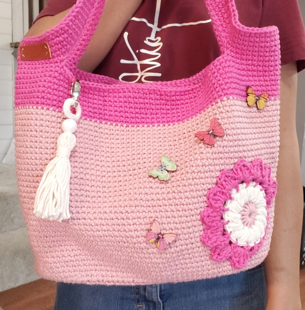 Crochet Shoulder Bag Handmade With Variety Color and Design